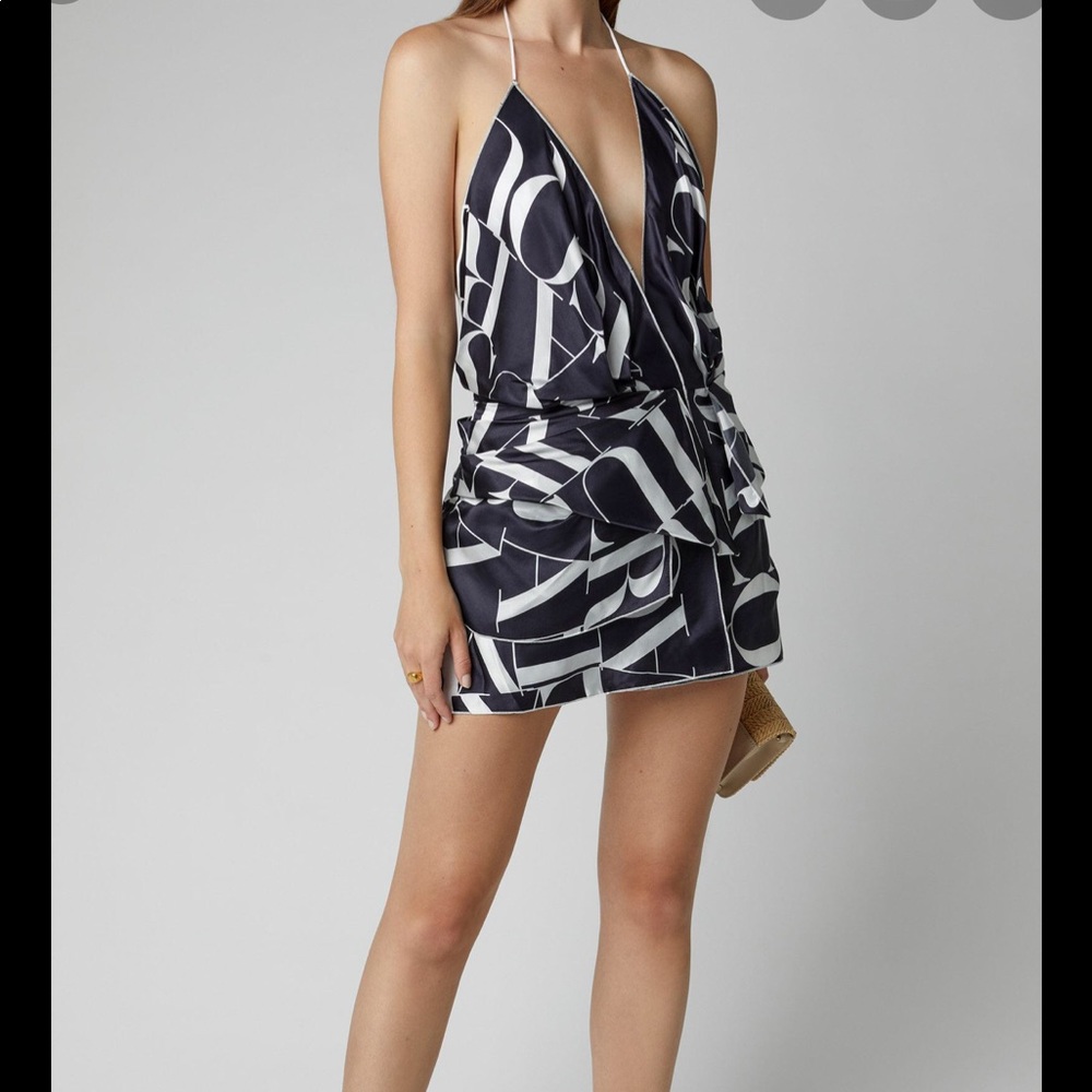 Jacquemus Benaco Satin Mini Dress